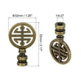 thumbnail image 2 of Uxcell Lamp Finial Cap for Lamp Harp Lampshade Top Cap Nut Solid Metal Screw Cap Knob Lamp Shade Decoration Bronze, 2 of 6