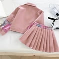 thumbnail image 4 of RUTAYY Children Girls Outfit Sets 2-Pack Soft Leather Jacket with Pleated Skirt Long Sleeve Fashion Clothes 2-10 Year Casual Daily Wear, 4 of 5
