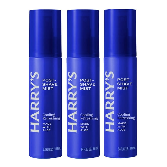 Harry's Post Shave Mist, Alcohol-Free Formula made with Aloe, Eucalyputus, and Tea Tree, 3.4 Fl. Oz, Pack of 3