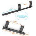 thumbnail image 4 of FRMSAET Heavy Duty 12/14/16/18 pulgadas de espesor Construcción de acero Rodamiento de bolas Teclado Diapositivas Teclado Cajón Diapositivas Bandeja Accesorios Gabinete Muebles Hardware Rieles (16 pul, 4 of 5