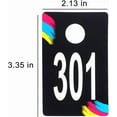 thumbnail image 4 of Live Plastic Number Tags, Normal and Reverse Mirror Image Coat Room Checks for Facebook Live, Reusable Lularoe Supplies, Hanger Cards for Clothes, 100 Consecutive Numbers, (301-400), 4 of 7