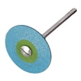 thumbnail image 2 of Ruedas de pulido de diamante de caucho de 26 mm para restauración de zirconio Azul Medio Grueso, 2 of 4