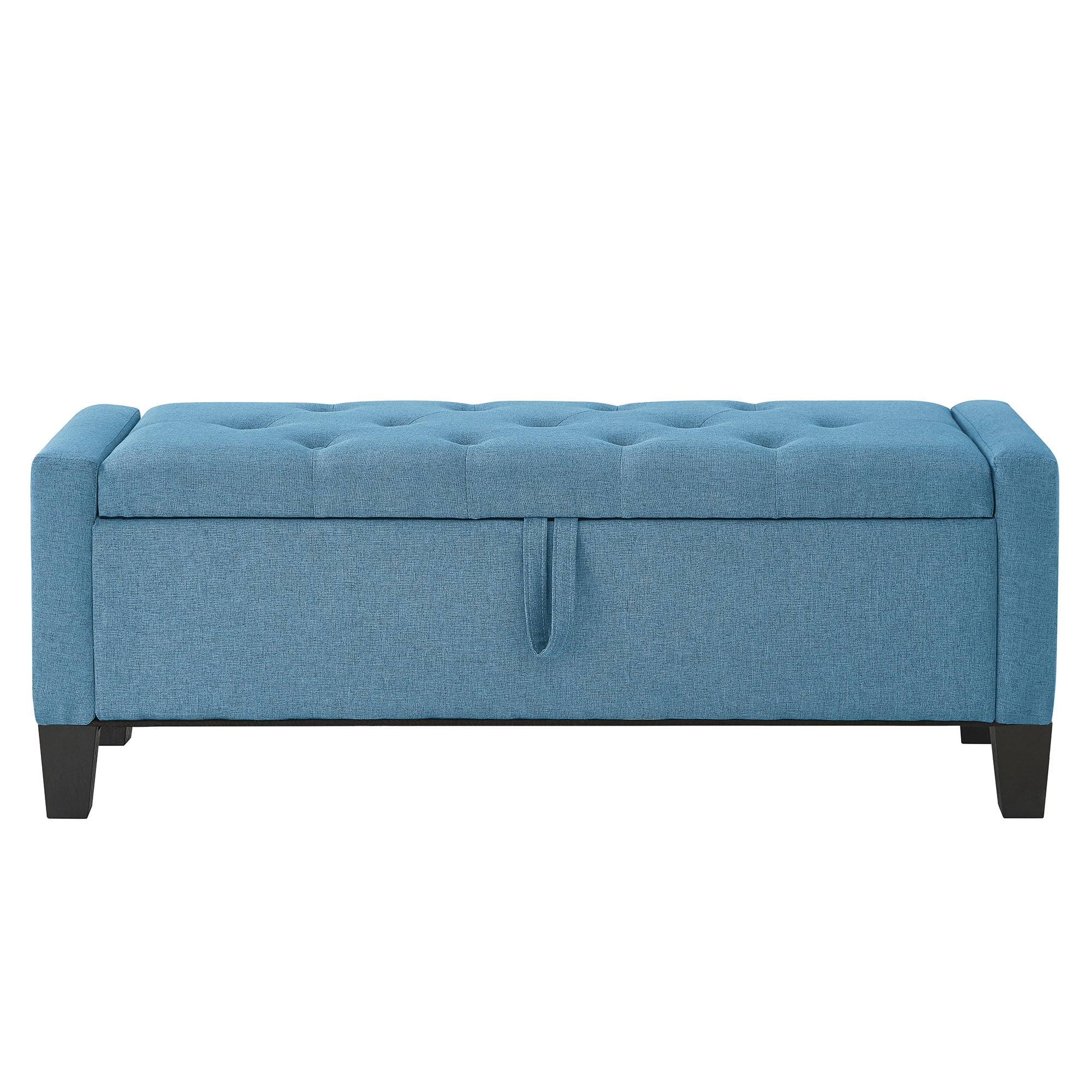 S-HOME Ottoman with Storage, Storage Ottoman Bench with Safety Hinge 350 lbs Weight, Upholstered Entryway Bench with Seating