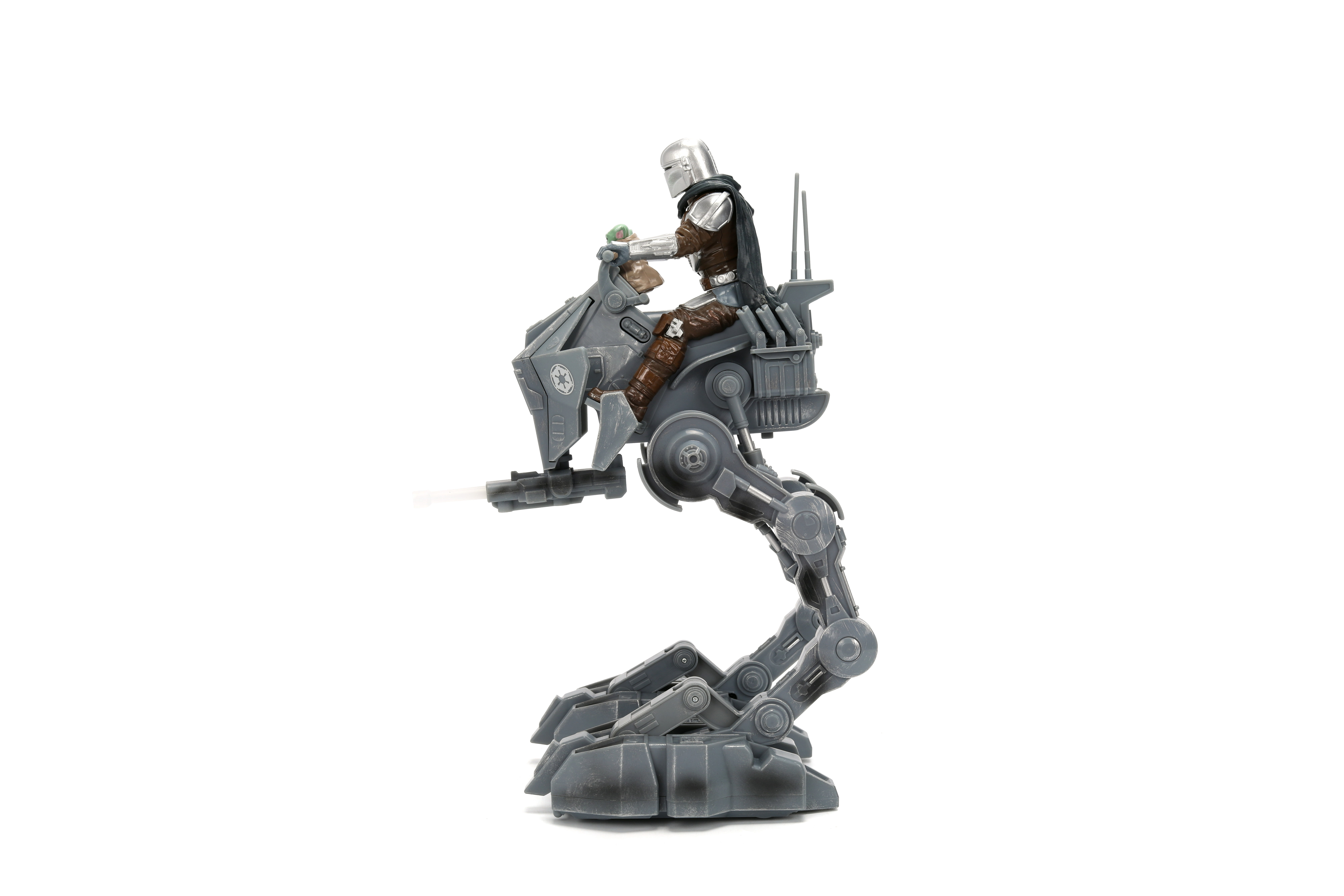 Marcheur AT-RT télécommandé Star Wars Imperial Remnant avec Mandalorien et Grogu, jouet de 33 cm avec sons et lumières, par Jada Toys
