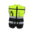 thumbnail image 3 of SunniMix Reflective Vest Adults Breathable Comfortable High Visibility Vest Green XXL, 3 of 8