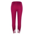 thumbnail image 5 of Aoochasliy Clothes Womens Pants Petite Fashion Ladies Summer Casual Loose Solid Trousers Soft Elastic Waist Pants Leggings, 5 of 5