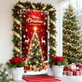 thumbnail image 6 of Horivan Christmas Door Curtain Santa Claus Design Polyester Fabric Holiday Decoration for Front Door Indoor Wall Party Festival Decor, 6 of 6