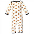 thumbnail image 4 of Hudson Baby Infant Boy Cotton Coveralls, Basketball, 9-12 Months, 4 of 5