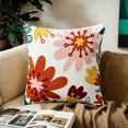 thumbnail image 2 of REGALWOVEN Floral Embroidered Decorative Throw Pillow Covers Set of 2, Farmhouse Flower Pattern Flower-7 18" x 18", 2 of 6