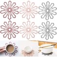 thumbnail image 1 of Mantel individual Coastee - Mantel individual redondo ahuecado de 6 piezas, resistente al calor, 1 of 5