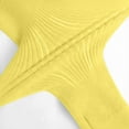 thumbnail image 6 of AHTJRT Long Sleeve Dance Sweater for Girls Soft One Shoulder Crop Wrap Tops Ballet Warm up Ribbed Knit Pullover Tops Yellow 5-6 Years, 6 of 9