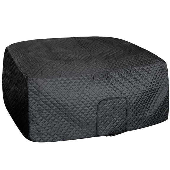 Ebaokuup 72" x 27" Square Inflatable Hot Tub Thermal Cover with Zipper Door