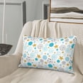 thumbnail image 5 of Naloa Gold Stars Blue Dots Pattern Pillowcase, Throw Pillowcase, Wrinkle-Free, Stain-Resistant with Hidden Zipper for Bedroom Sofa-20"x30", 5 of 6