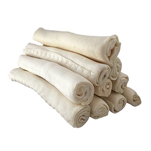 Rawhide Retriever Roll Thick / Heavy 6 Count / 9" long 100 Natural