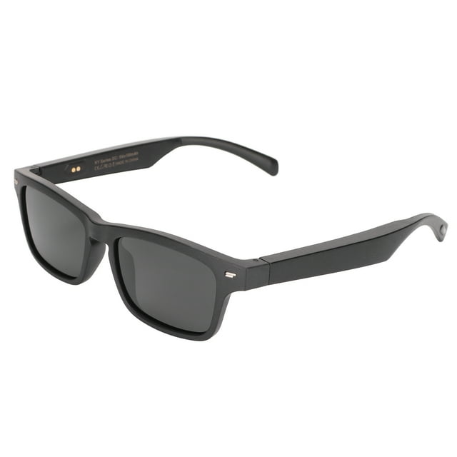 Lunettes Intelligentes, Lunettes de Soleil Sans Fil à Micro Sensible à Oreille Ouverte avec Commande Vocale pour la Conduite, Lumière Polarisée