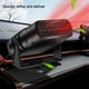 thumbnail image 2 of Ventilador caliente Irfora Calentador de coche, parabrisas portátil, calentamiento rápido y refrigeración, descongelador, calentador de invierno, rotación de 360 ° para coche, camión, SUV Irfora Ventilador caliente, 2 of 7