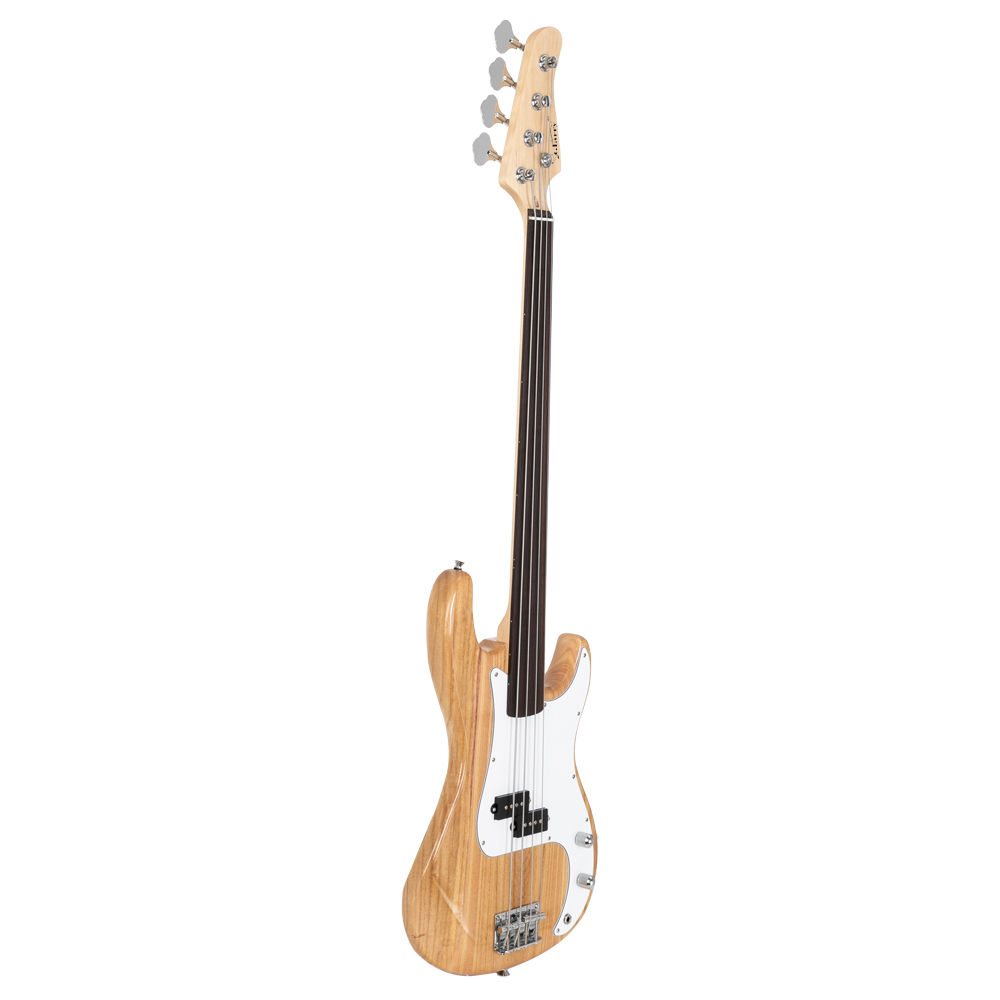 Lowestbest Fretless Electric Bass Guitar, Full Size String For