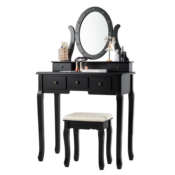 Black Makeup Vanity