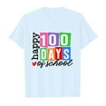thumbnail image 3 of Boys Tshirts 100 Day of School Shirt Crewneck Short Sleeve Boys Graphic Tees Boys White Shirt for Teens Boys 10-11 Years, 3 of 4