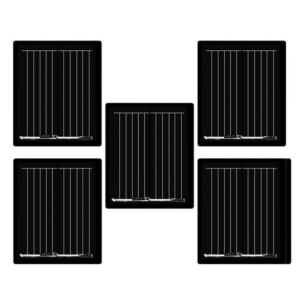5 Piezas Tablero Solar Portátil de Batería DIY Banco de Poder Libre, 30x25mm, 1V