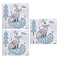 thumbnail image 3 of Etiqueta de la pared de Navidad, 3 piezas Etiqueta de la pared de Navidad Etiqueta de vidrio de ventana Etiqueta de copo de nieve del bosque Características líderes de clase, 3 of 9