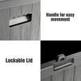 thumbnail image 5 of Topcobe 51 Gallon Resin Large Deck Box, Outdoor Patio Organization and Storage Furniture, Tools Box Toys for Garden Pool, Gray, 5 of 6