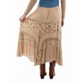 thumbnail image 2 of Scully HC958-SAN-L Western Skirt Womens Rose Print Rayon Long, Sand - Large, 2 of 2