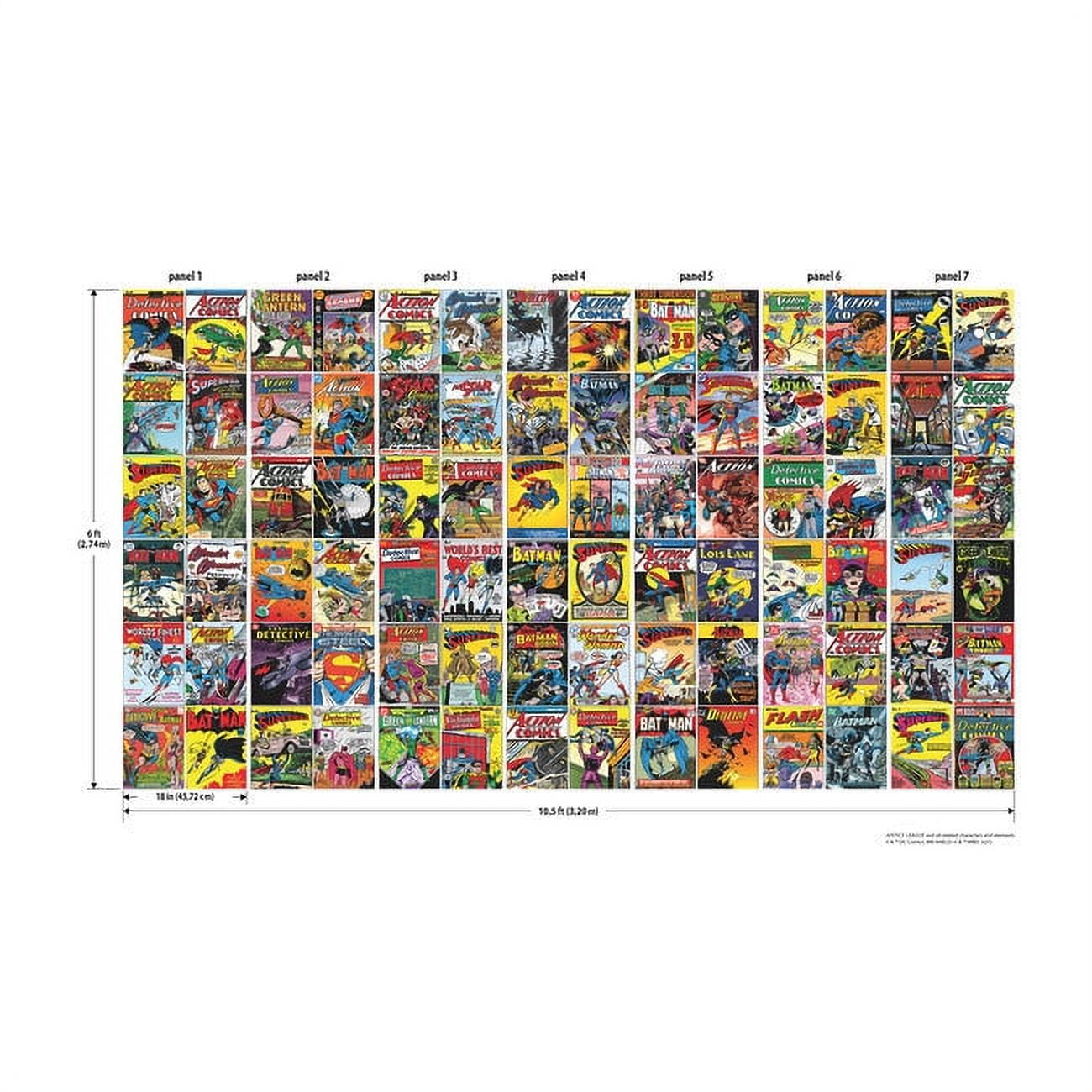 Classic DC Comics Covers Peel & Stick Wallpaper Mural