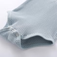 thumbnail image 4 of Newborn Baby Boy Girl Clothes Unisex Solid Cotton Long Sleeve Knitted Ribbed Romper & Pants Set Infant Winter Outfits,100cm，G62667, 4 of 7