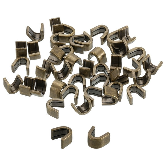 40Pack #8 U Shape Top Stoppers Closed-end Zipper Slider, Bronze