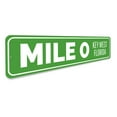 thumbnail image 3 of Mile 0 Key West Novelty Decor, Metal Wall Sign - 4x18 Inches, 3 of 4