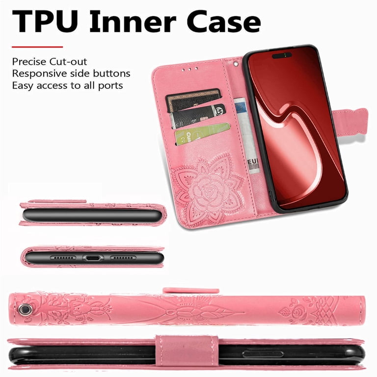 for Motorola Moto G86/G86Power Leather Phone Case Embossed