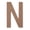 N, variant on 6 Pack: 8" Wood Block Letter by Make Market®