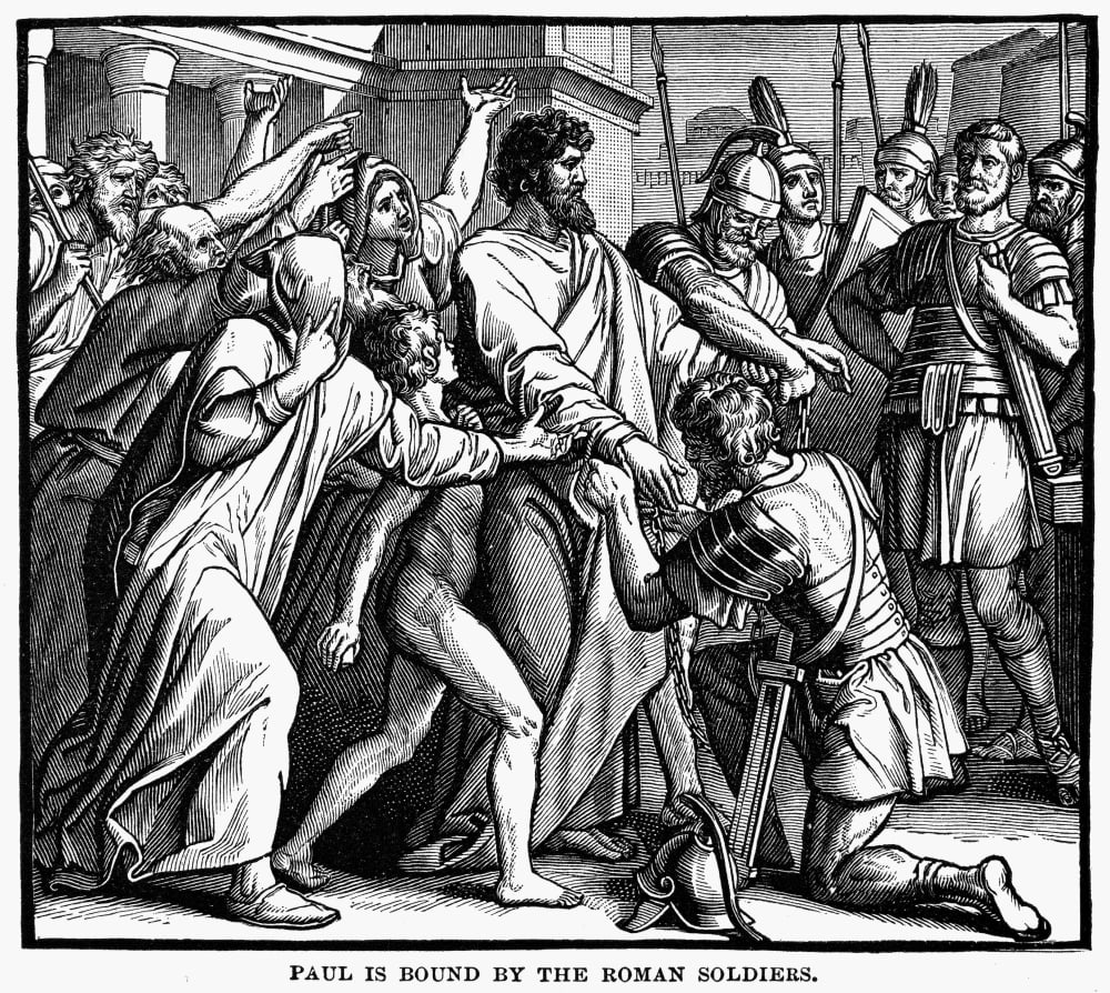 Saint Paul In Chains Npaul Is Bound In Chains By The Roman Soldiers