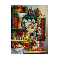 Trademark Fine Art 'Grandmas Cupboard' Canvas Art by Barbara Mock