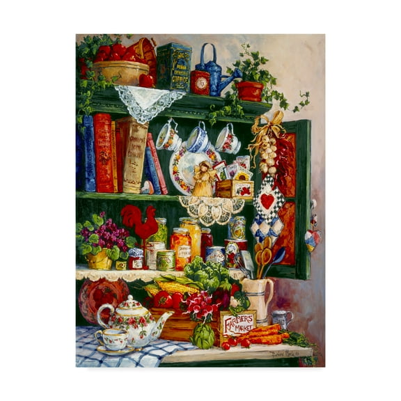Trademark Fine Art 'Grandmas Cupboard' Canvas Art by Barbara Mock