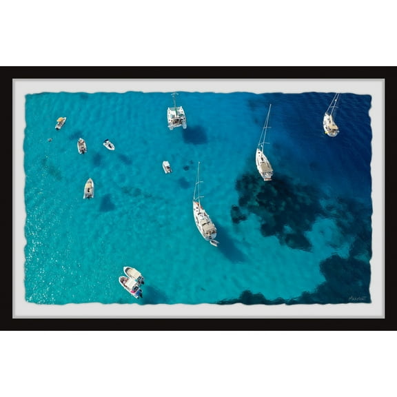 Marmont Hill Anchor Drops Framed Painting Print