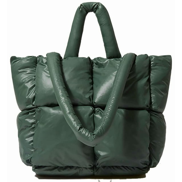 Bolso de hombro Avilego Puffer Mini Down Satchel para mujer