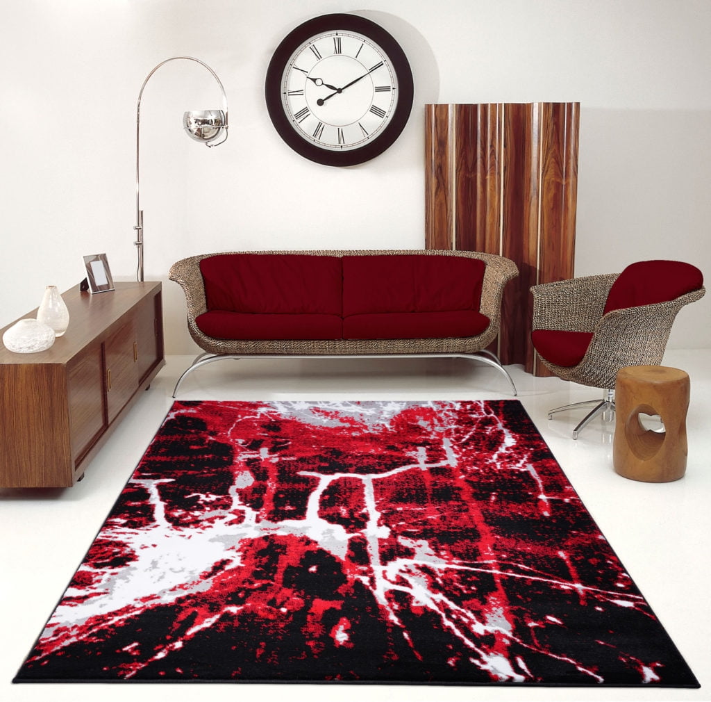 Ladole Rugs Anise Collection Soft Contemporary Abstract Area Rug Carpet
