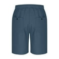 thumbnail image 6 of HAPIMO Breathable Elastic Waist Drawstring Lightweight Relaxed Fit Men's Shorts Comfy Shorts for Beach Vacation Solid Color Casual Outings Sports Shorts Navy 3X-Large, 6 of 7