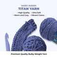 thumbnail image 7 of Mary Maxim Bulky Yarn, Weight 5 Chunky Yarn for Crocheting and Knitting - Dark Denim, 7 of 7