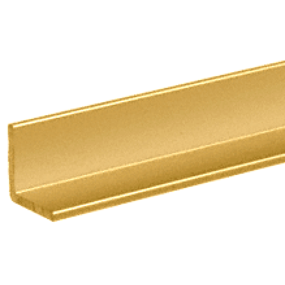 CRL D1628GA Gold Anodized 3/4" Aluminum Angle Extrusion 144" Stock