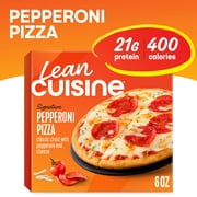 Lean Cuisine Pepperoni Traditional Mini Personal Pizza Microwave Meals for Lunch or Dinner, 6 oz (Frozen)