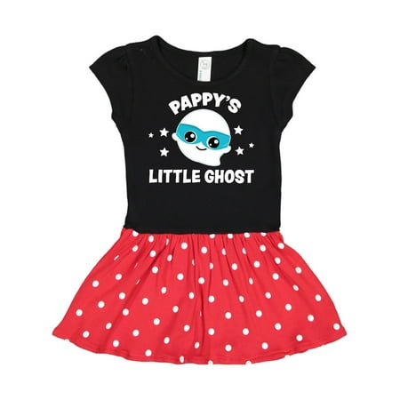 

Inktastic Cute Pappy s Little Ghost with Stars Gift Toddler Girl Dress
