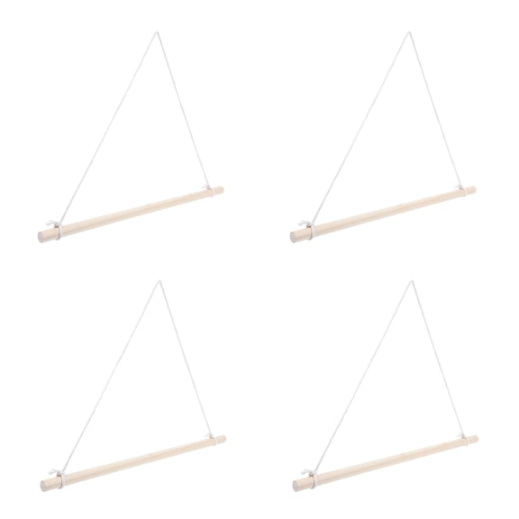 DEEPCRAFF Banner Poles Outdoor Flagpole Wood 4Pcs