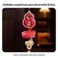 thumbnail image 4 of Abbraccia Decoración colgante de felpa para Año Nuevo, adorno de dibujos animados para manija de puerta, decoración de entrada festiva, 4 of 6