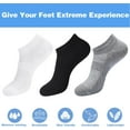 thumbnail image 4 of Women Low Cut No Show Running Socks - Cushioned Arch Support, Wicking Athletic Ankle Socks(White), 4 of 7