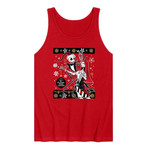The Nightmare Before Christmas - Jack And Sally Ornaments - Men's Sleeveless Graphic Tank