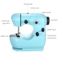 thumbnail image 4 of Graflsoa Compact Blue Electric Sewing Machine for Home DIY Projects, Dual-Speed, LED Light, Portable Design, AC/DC Power, Includes Accessories, 4 of 6