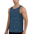 thumbnail image 2 of KLL Shark (2) Print Men's Muscle Gym Workout Stringer Tank Tops Bodybuilding Fitness T-Shirts Tank Tops Men-XX-Large, 2 of 7